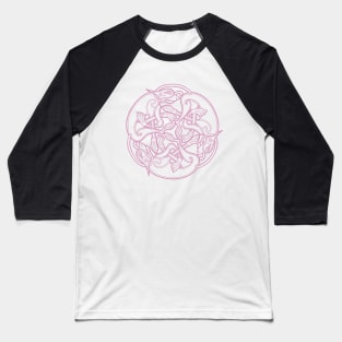 Celtic Chasing Dogs - pink Baseball T-Shirt